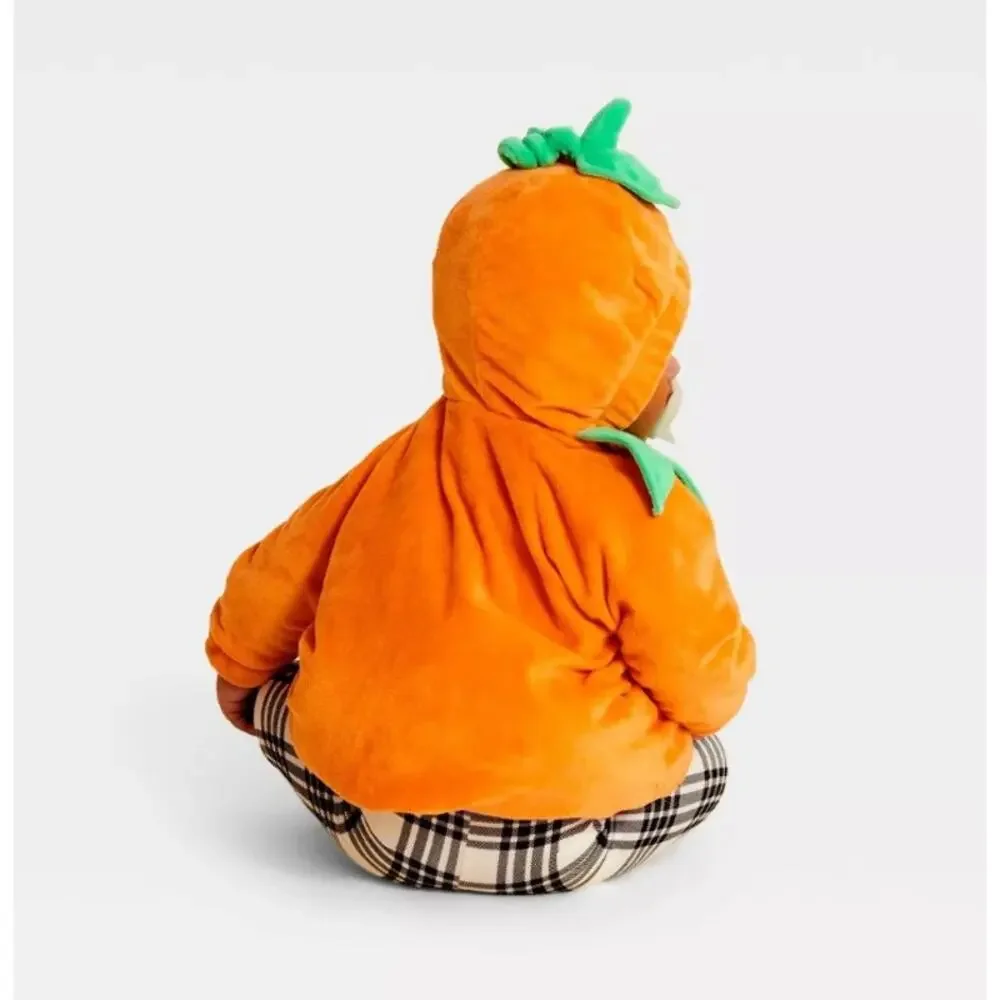 Infant 0-6 Months Pumpkin Halloween Costume Pullover Hyde and EEK! Orange